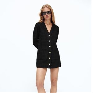 Zara textured weave dress